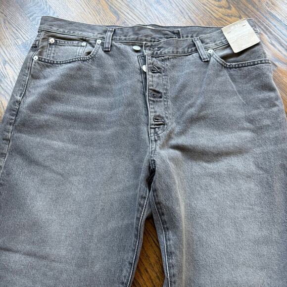 NWT Madewell '90s Straight W 32 Straight Leg High Rise Button Fly Burwick Wash - Picture 3 of 9